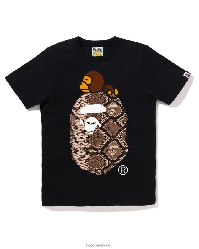 musta naiset A Bathing Ape snake milo isossa teessä 8HT2D8878