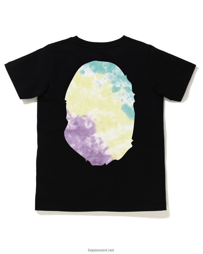 musta naiset A Bathing Ape solmittava iso pää T-paita 8HT2D8999