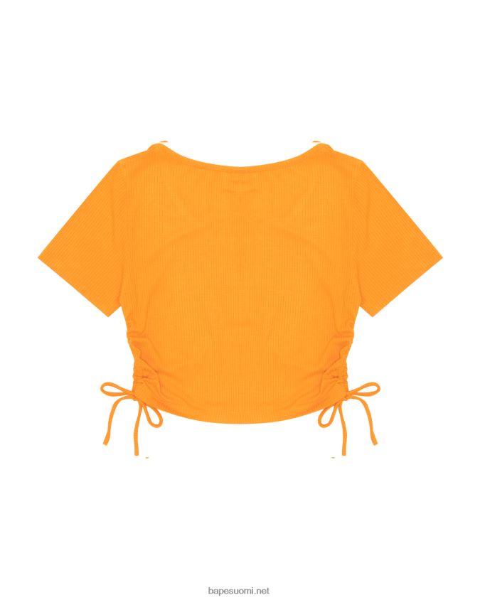 oranssi naiset A Bathing Ape logo kiristysnyörillä rajattu yläosa 8HT2D8934