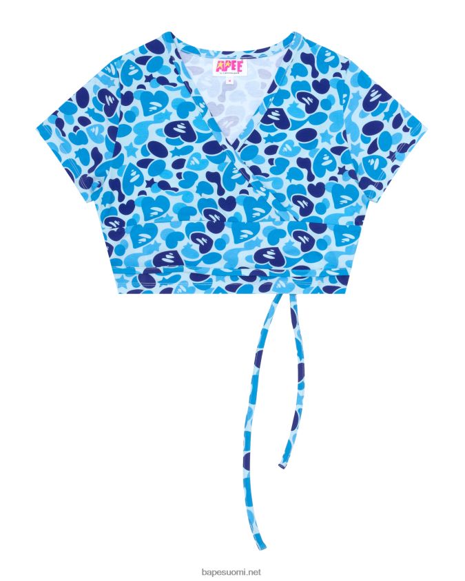 sininen naiset A Bathing Ape painettu yläosa 8HT2D8936