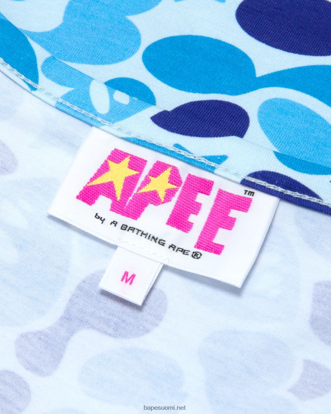 sininen naiset A Bathing Ape painettu yläosa 8HT2D8936