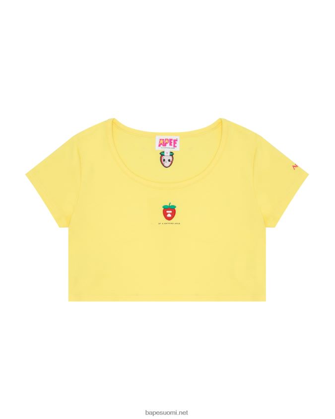 sitruunan keltainen naiset A Bathing Ape logo marja tee 8HT2D8940