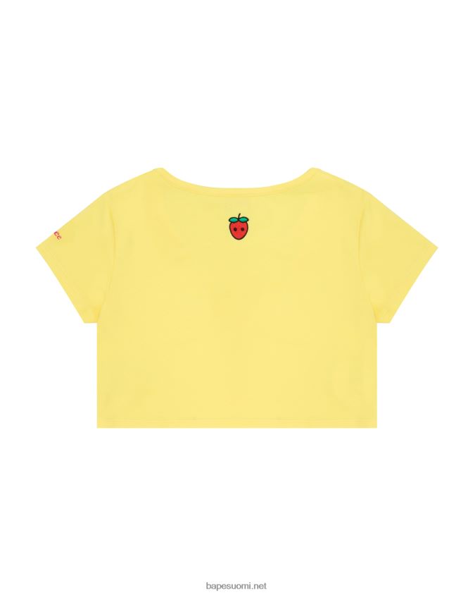 sitruunan keltainen naiset A Bathing Ape logo marja tee 8HT2D8940