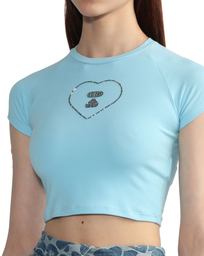 taivaansininen naiset A Bathing Ape graafinen t-paita #2 8HT2D8813