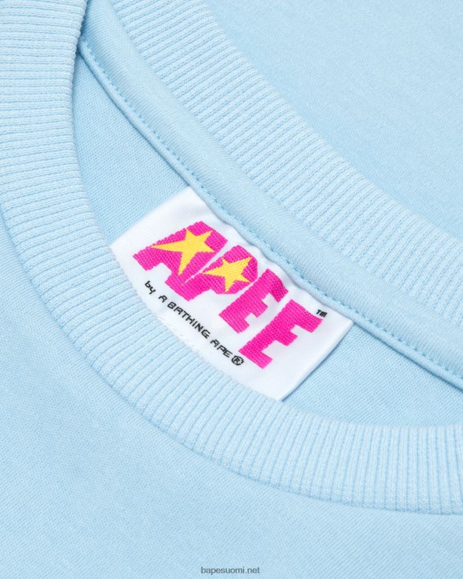 taivaansininen naiset A Bathing Ape kukka leikattu t-paita 8HT2D8965