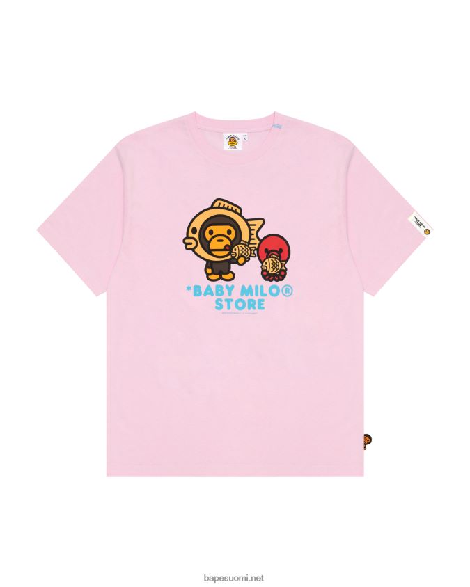 vaaleanpunainen naiset A Bathing Ape baby milo graafinen paita 8HT2D8861