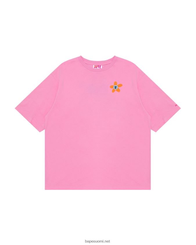 vaaleanpunainen naiset A Bathing Ape klassinen t-paita 8HT2D8957