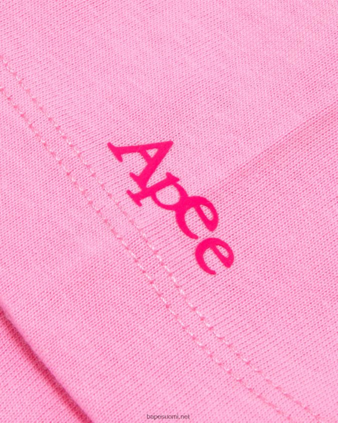 vaaleanpunainen naiset A Bathing Ape klassinen t-paita 8HT2D8957