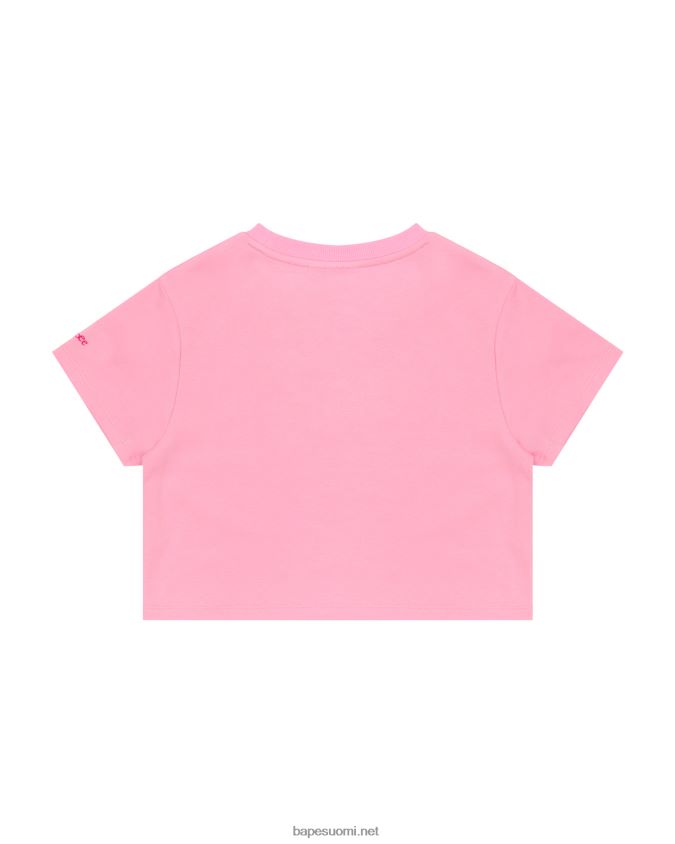 vaaleanpunainen naiset A Bathing Ape kukka leikattu t-paita 8HT2D8966