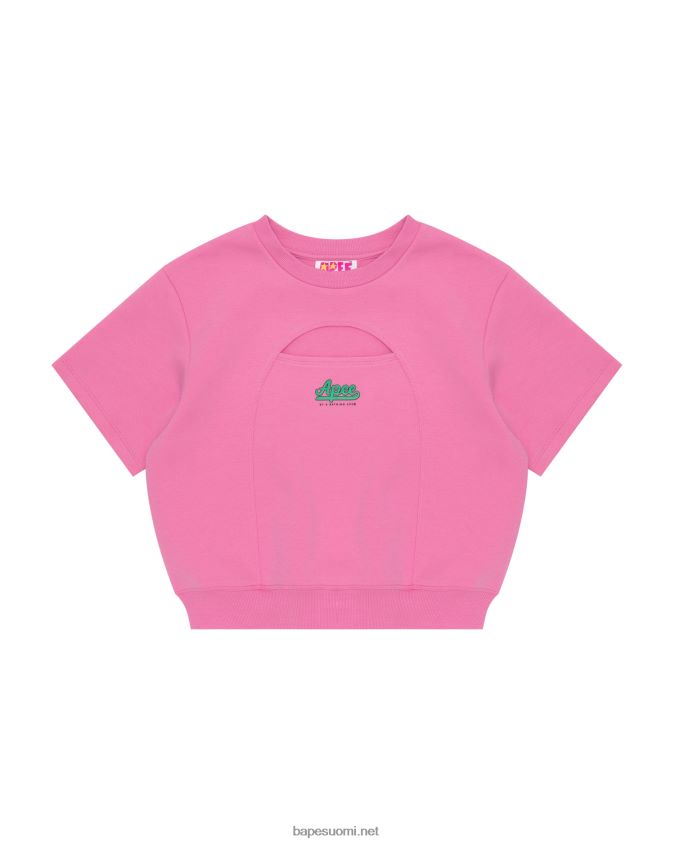 vaaleanpunainen naiset A Bathing Ape rajatulla logolla paita 8HT2D8944