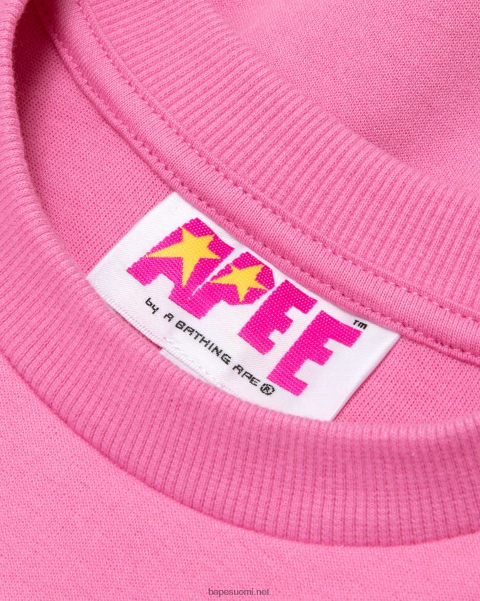 vaaleanpunainen naiset A Bathing Ape rajatulla logolla paita 8HT2D8944
