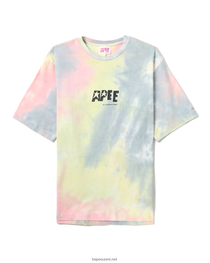 vaaleanpunainen naiset A Bathing Ape solmittava graafinen halkiopaita 8HT2D8848