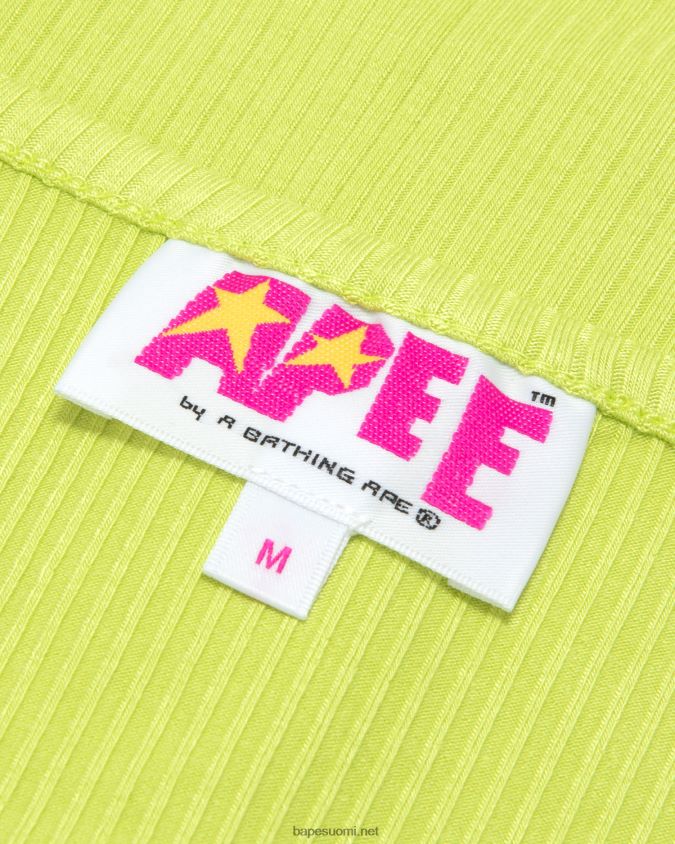 vaaleanvihreä naiset A Bathing Ape logo kiristysnyörillä rajattu yläosa 8HT2D8933