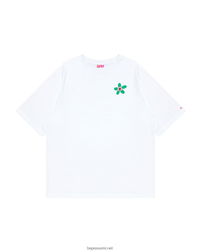 valkaistu valkoinen naiset A Bathing Ape klassinen t-paita 8HT2D8958