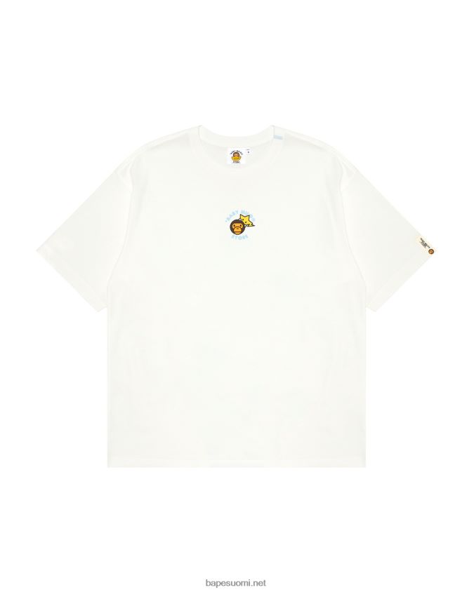 valkoinen naiset A Bathing Ape baby milo boxy fit paita 8HT2D8850