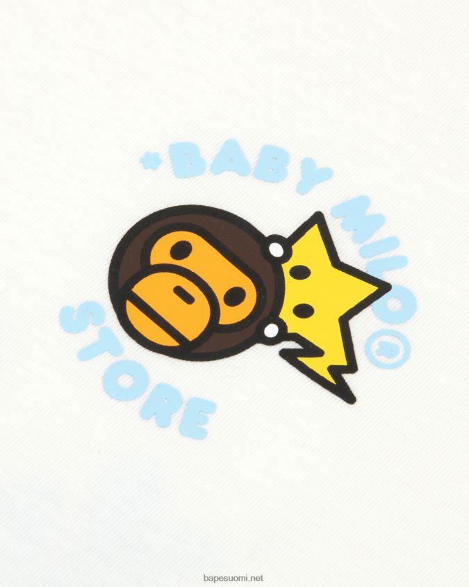 valkoinen naiset A Bathing Ape baby milo boxy fit paita 8HT2D8850