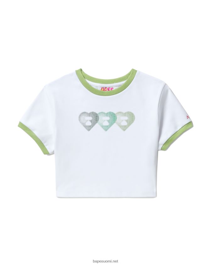 valkoinen naiset A Bathing Ape graafinen t-paita #3 8HT2D8846