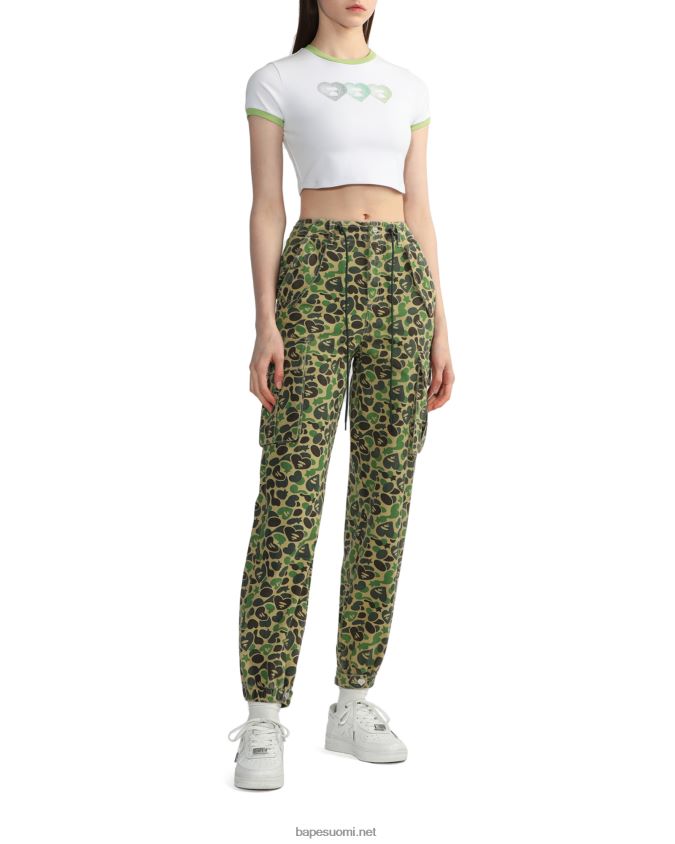 valkoinen naiset A Bathing Ape graafinen t-paita #3 8HT2D8846