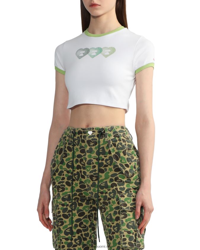 valkoinen naiset A Bathing Ape graafinen t-paita #3 8HT2D8846
