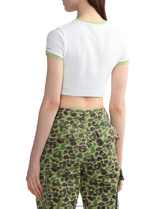 valkoinen naiset A Bathing Ape graafinen t-paita #3 8HT2D8846