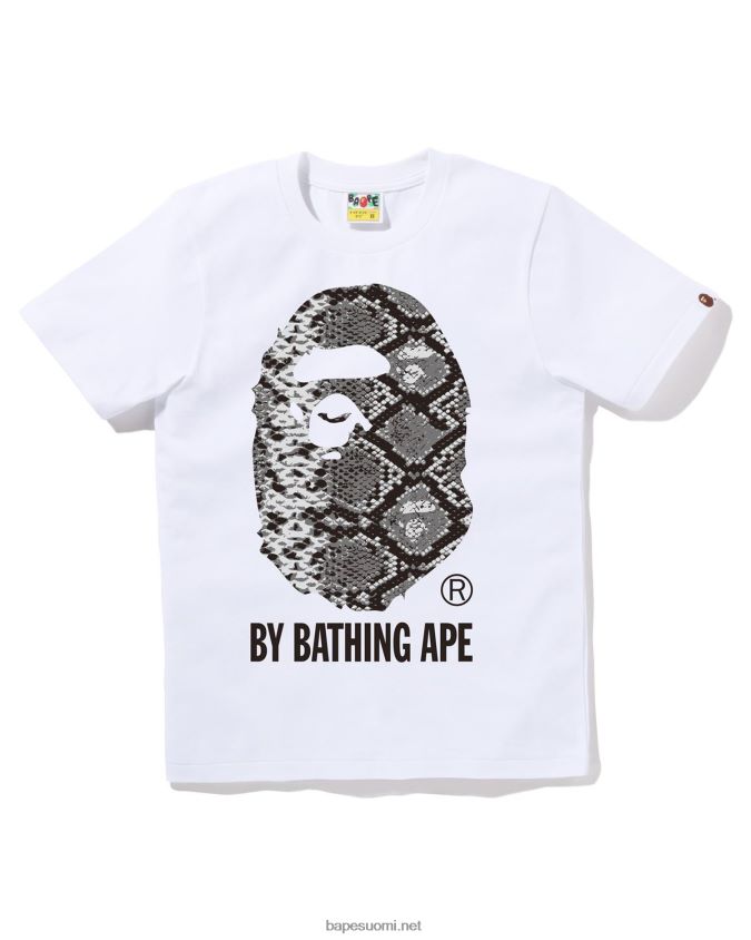 valkoinen naiset A Bathing Ape käärme tee 8HT2D8875
