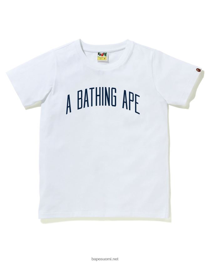 valkoinen naiset A Bathing Ape kirjain t-paita 8HT2D8892