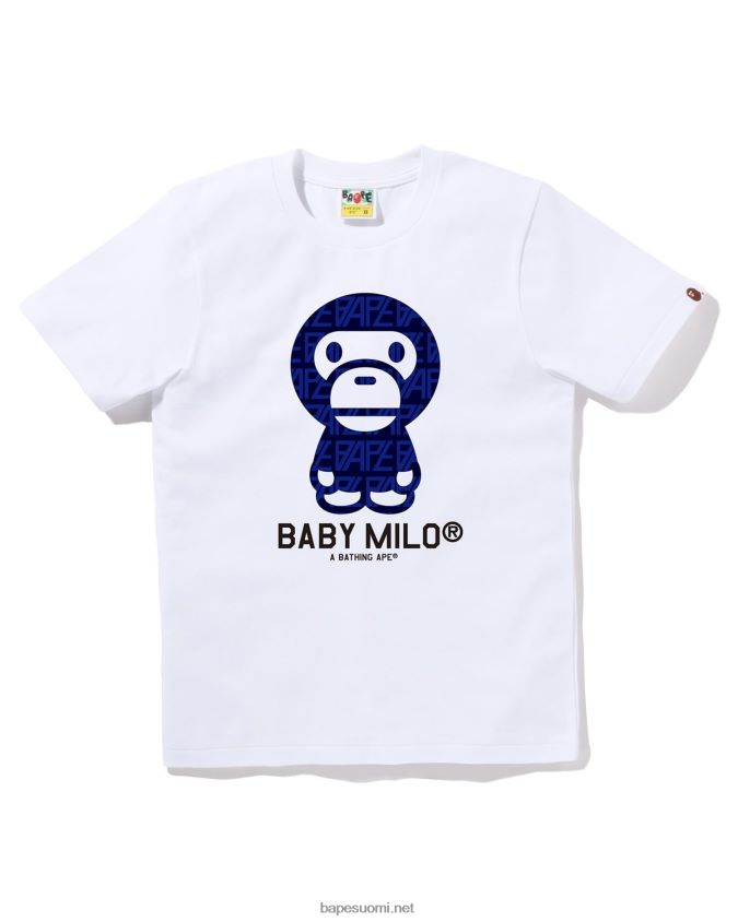 valkoinen naiset A Bathing Ape logo monogrammi baby milo tee 8HT2D8853
