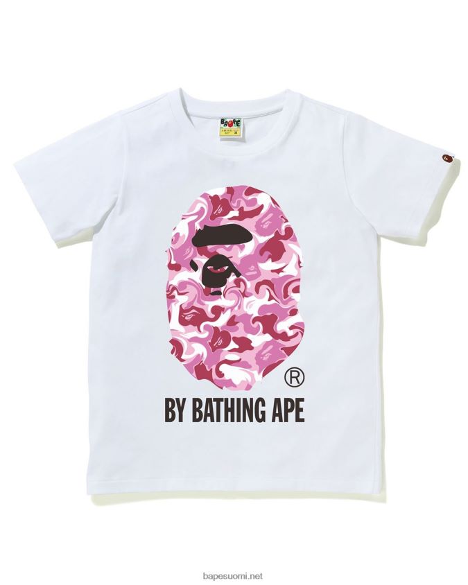 valkoinen naiset A Bathing Ape marmorinen camo tee 8HT2D81017