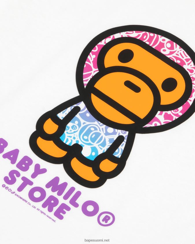 valkoinen naiset A Bathing Ape vauva milo paita 8HT2D8857