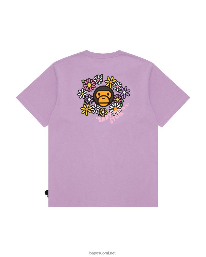 violetti naiset A Bathing Ape baby milo lyhythihainen t-paita 8HT2D8859