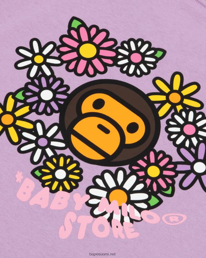 violetti naiset A Bathing Ape baby milo lyhythihainen t-paita 8HT2D8859