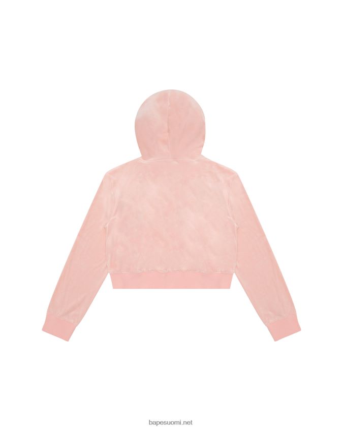 vaaleanpunainen naiset A Bathing Ape veluuritakki 8HT2D81051