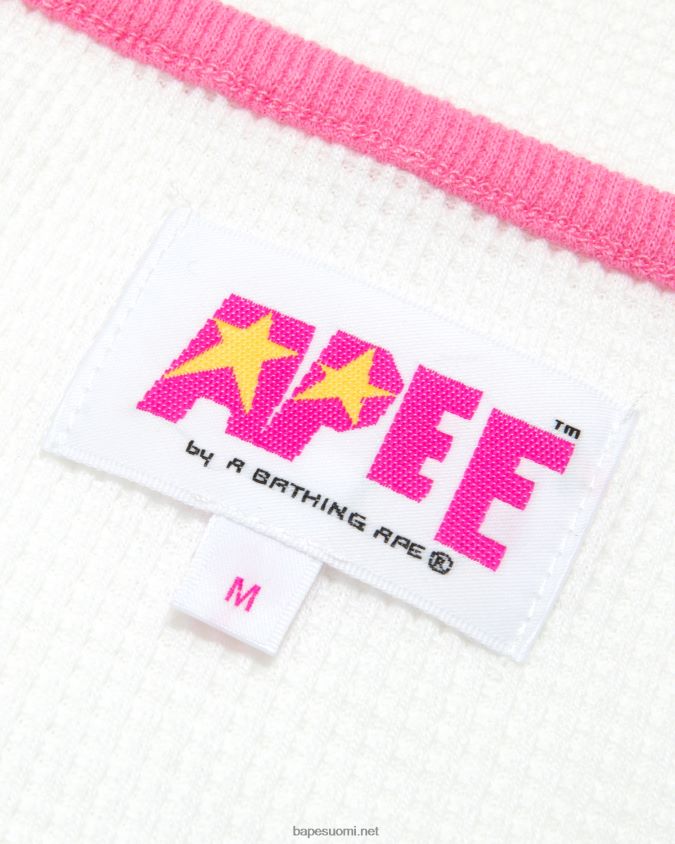 seinä valkoinen naiset A Bathing Ape graafinen liivi 8HT2D8948
