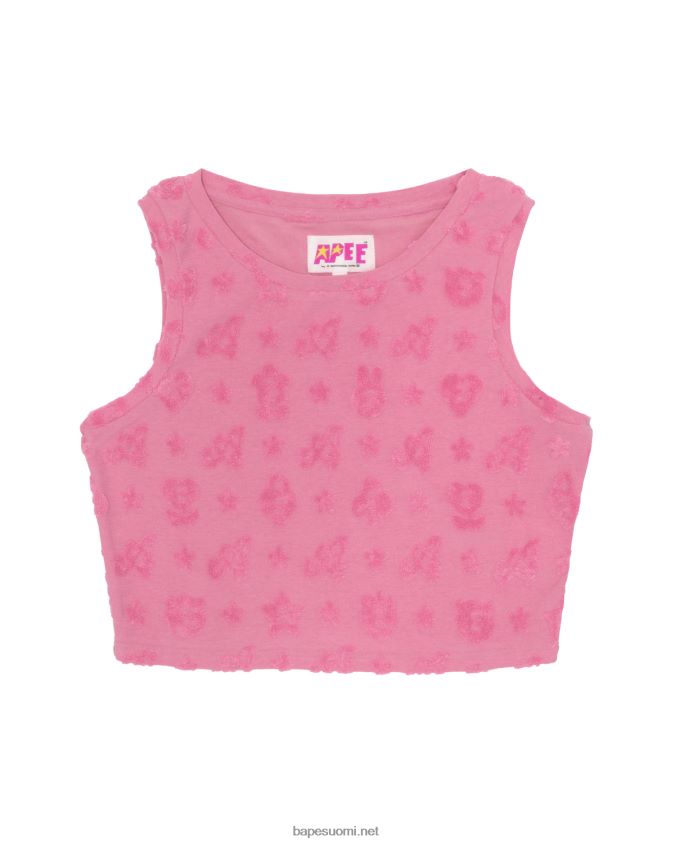 vaaleanpunainen naiset A Bathing Ape leikattu kuvioliivi 8HT2D8932