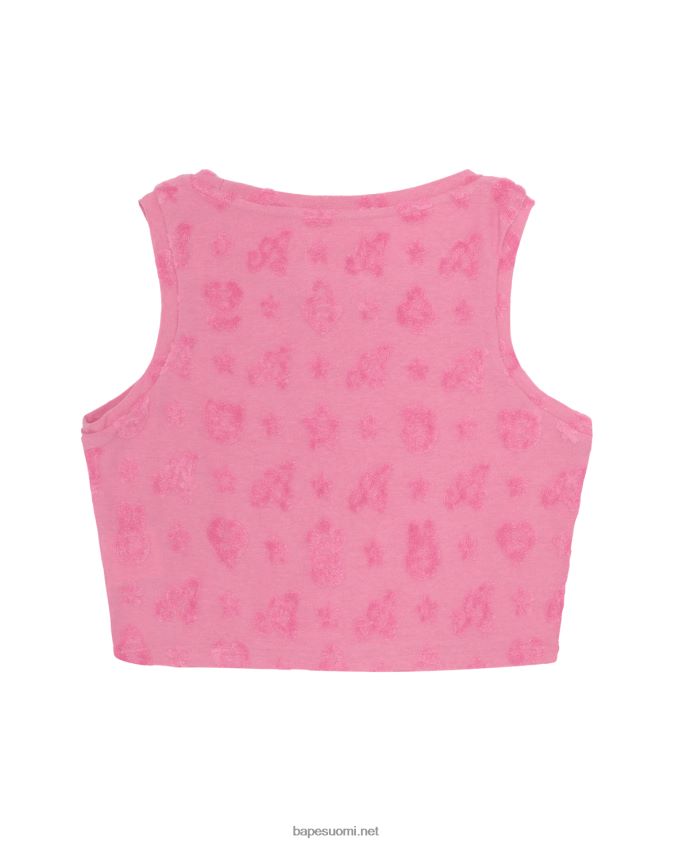 vaaleanpunainen naiset A Bathing Ape leikattu kuvioliivi 8HT2D8932