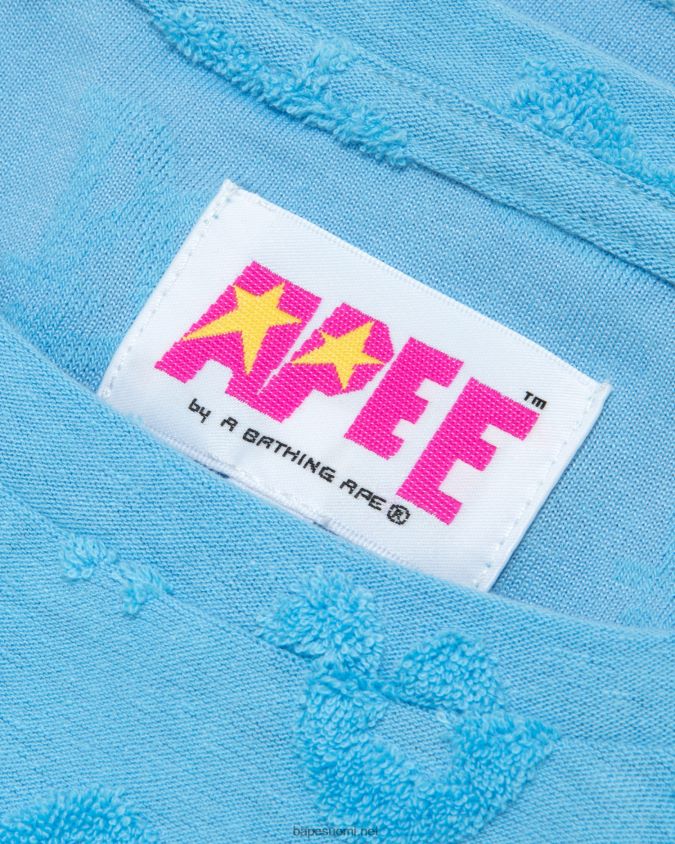 vaaleansininen naiset A Bathing Ape leikattu kuvioliivi 8HT2D8931